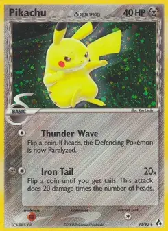 Pikachu δ 93/92 Legend Maker Pokémon card