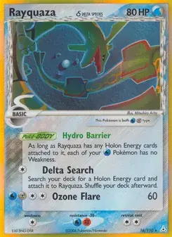 Rayquaza δ 16/110 Holon Phantoms Pokémon card