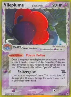 Vileplume δ 17/110 Holon Phantoms Pokémon card