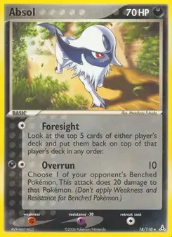 Absol 18/110 Holon Phantoms Pokémon card