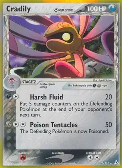 Cradily δ 2/110 Holon Phantoms Pokémon card