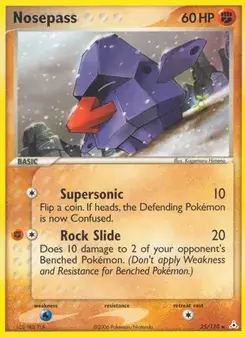 Nosepass 25/110 Holon Phantoms Pokémon card