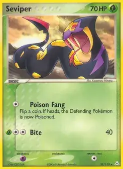 Seviper 32/110 Holon Phantoms Pokémon card