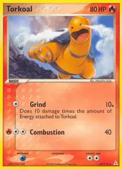 Torkoal 33/110 Holon Phantoms Pokémon card