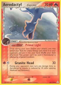 Aerodactyl δ 35/110 Holon Phantoms Pokémon card