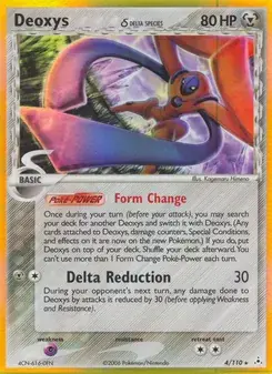 Deoxys δ 4/110 Holon Phantoms Pokémon card