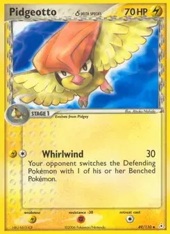 Pidgeotto δ 49/110 Holon Phantoms Pokémon card