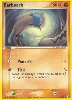 Barboach 60/110 Holon Phantoms Pokémon card