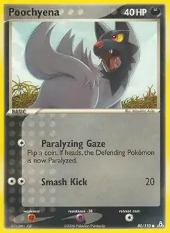 Poochyena 80/110 Holon Phantoms Pokémon card