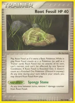 Root Fossil 93/110 Holon Phantoms Pokémon card
