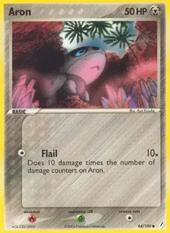 Aron 44/100 Crystal Guardians Pokémon card
