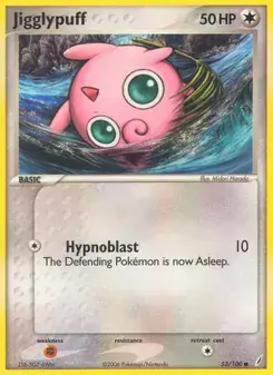 Jigglypuff 53/100 Crystal Guardians Pokémon kaart