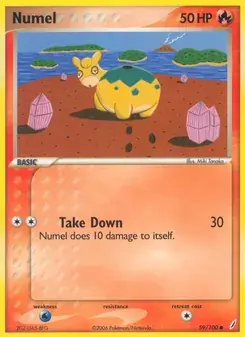 Numel 59/100 Crystal Guardians Pokémon card