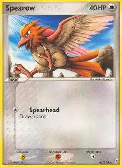 Spearow 61/100 Crystal Guardians Pokémon card