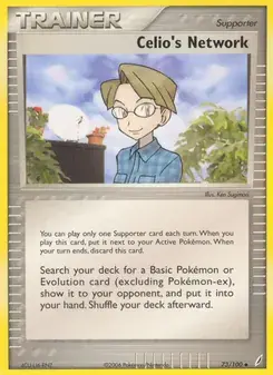 Celio's Network 73/100 Crystal Guardians Pokémon card