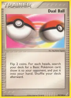 Dual Ball 78/100 Crystal Guardians Pokémon card