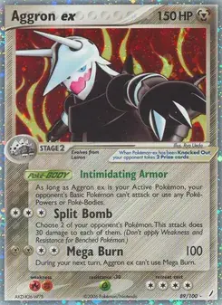Aggron ex 89/100 Crystal Guardians Pokémon card
