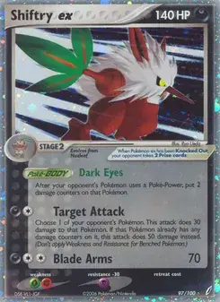 Shiftry ex 97/100 Crystal Guardians Pokémon card