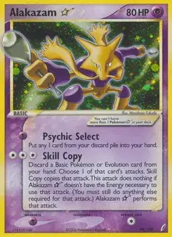 Alakazam ☆ 99/100 Crystal Guardians Pokémon card