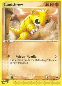 Sandshrew 75/100 Sandstorm Pokémon card