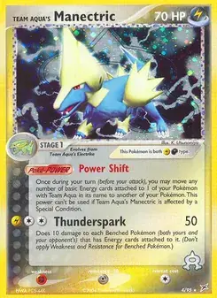 Team Aqua's Manectric 4/95 Team Magma vs Team Aqua Pokémon card