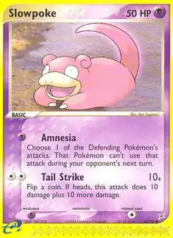 Slowpoke 45/95 Team Magma vs Team Aqua Pokémon card