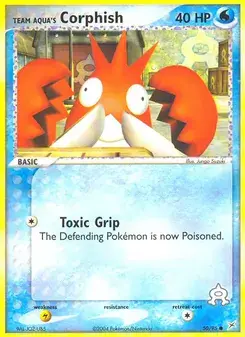 Team Aqua's Corphish 50/95 Team Magma vs Team Aqua Pokémon Karte