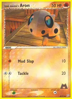 Team Magma's Aron 58/95 Team Magma vs Team Aqua Pokémon card