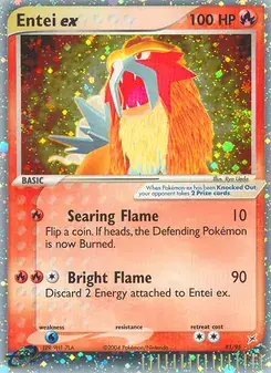 Entei ex 91/95 Team Magma vs Team Aqua Pokémon Karte
