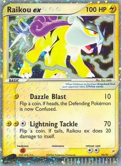 Raikou ex 92/95 Team Magma vs Team Aqua Pokémon card