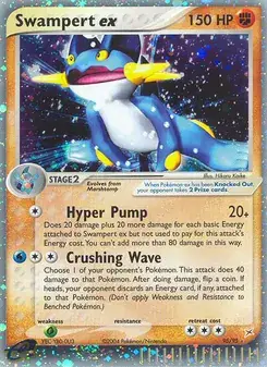 Swampert ex 95/95 Team Magma vs Team Aqua Pokémon card