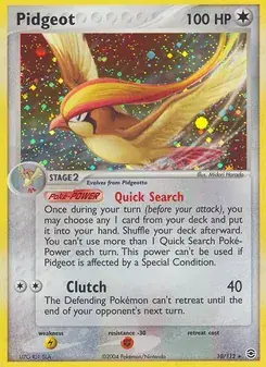 Pidgeot 10/112 FireRed & LeafGreen Pokémon card