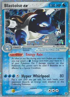 Blastoise ex 104/112 FireRed & LeafGreen Pokémon card
