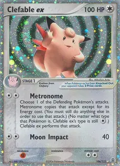 Clefable ex 106/112 FireRed & LeafGreen Pokémon card