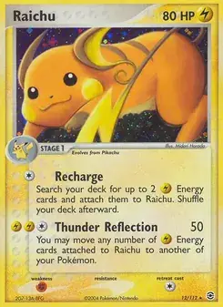 Raichu 12/112 FireRed & LeafGreen Pokémon card
