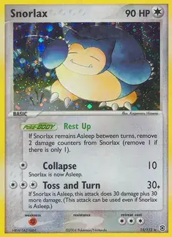 Snorlax 15/112 FireRed & LeafGreen Pokémon card