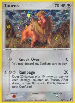 Tauros 16/112 FireRed & LeafGreen Pokémon card