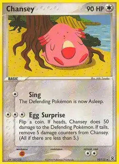 Chansey 19/112 FireRed & LeafGreen Pokémon card