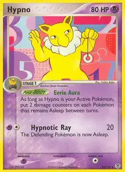 Hypno 25/112 FireRed & LeafGreen Pokémon card