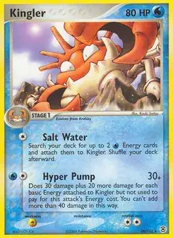 Kingler 26/112 FireRed & LeafGreen Pokémon card