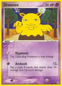 Drowzee 32/112 FireRed & LeafGreen Pokémon card