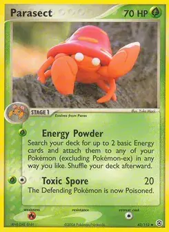 Parasect 43/112 FireRed & LeafGreen Pokémon card