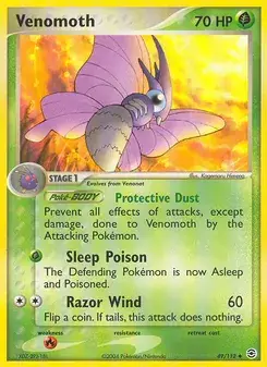 Venomoth 49/112 FireRed & LeafGreen Pokémon card