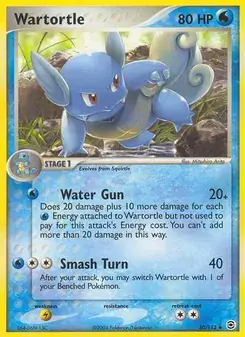 Wartortle 50/112 FireRed & LeafGreen Pokémon card