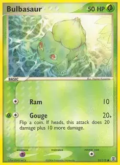 Bulbasaur 55/112 FireRed & LeafGreen Pokémon card