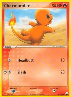 Charmander 58/112 FireRed & LeafGreen Pokémon card