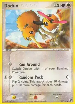 Doduo 62/112 FireRed & LeafGreen Pokémon card