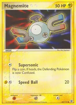 Magnemite 68/112 FireRed & LeafGreen Pokémon card