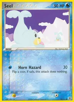 Seel 78/112 FireRed & LeafGreen Pokémon card