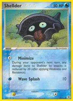 Shellder 79/112 FireRed & LeafGreen Pokémon card